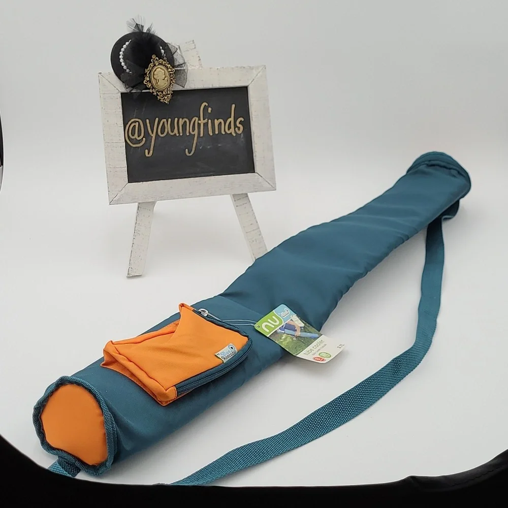 Blue Avocado nu Tube Cooler Insulated 6 Can Sling Bag Teal Orange 3.7L‎ NWT